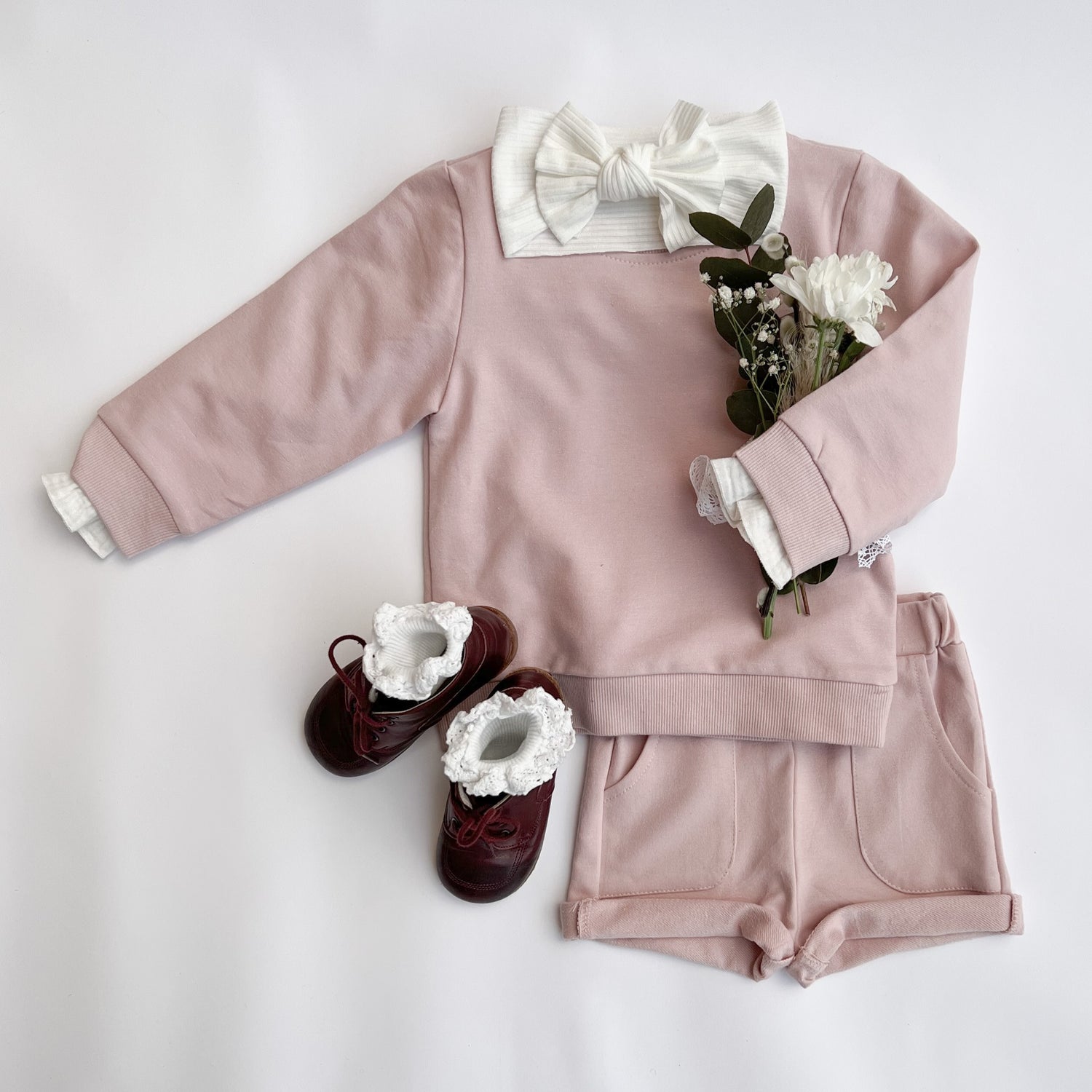 Sweatshirt rosa barn BABYBASE